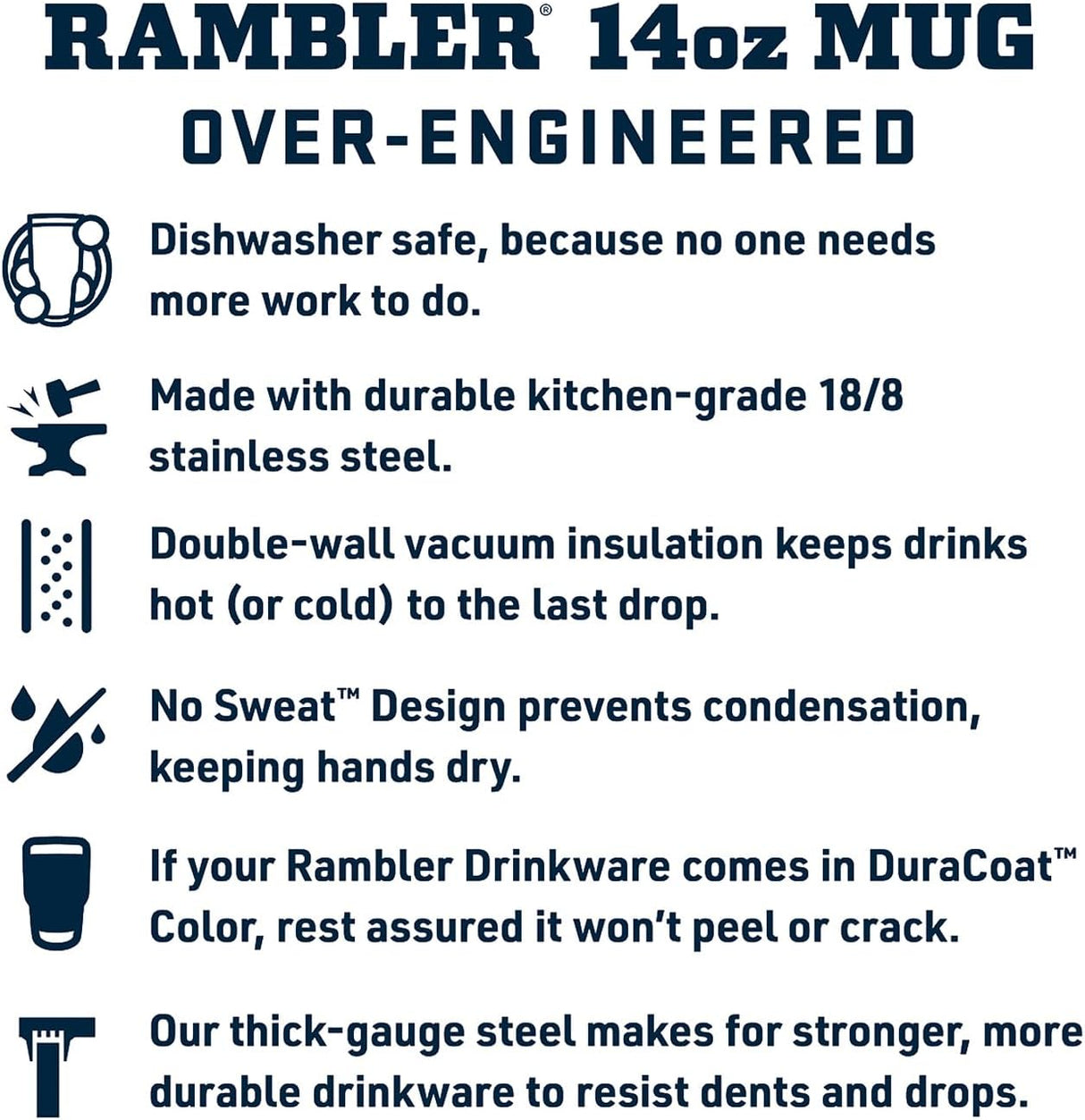 Taza apilable YETI 14 oz, acero inoxidable, Melocotón