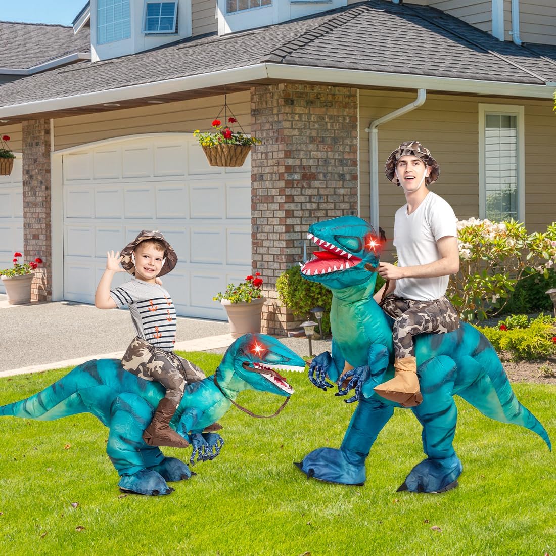 Disfraz Inflable Dinosaurio GOOSH para Niños Halloween Divertido
