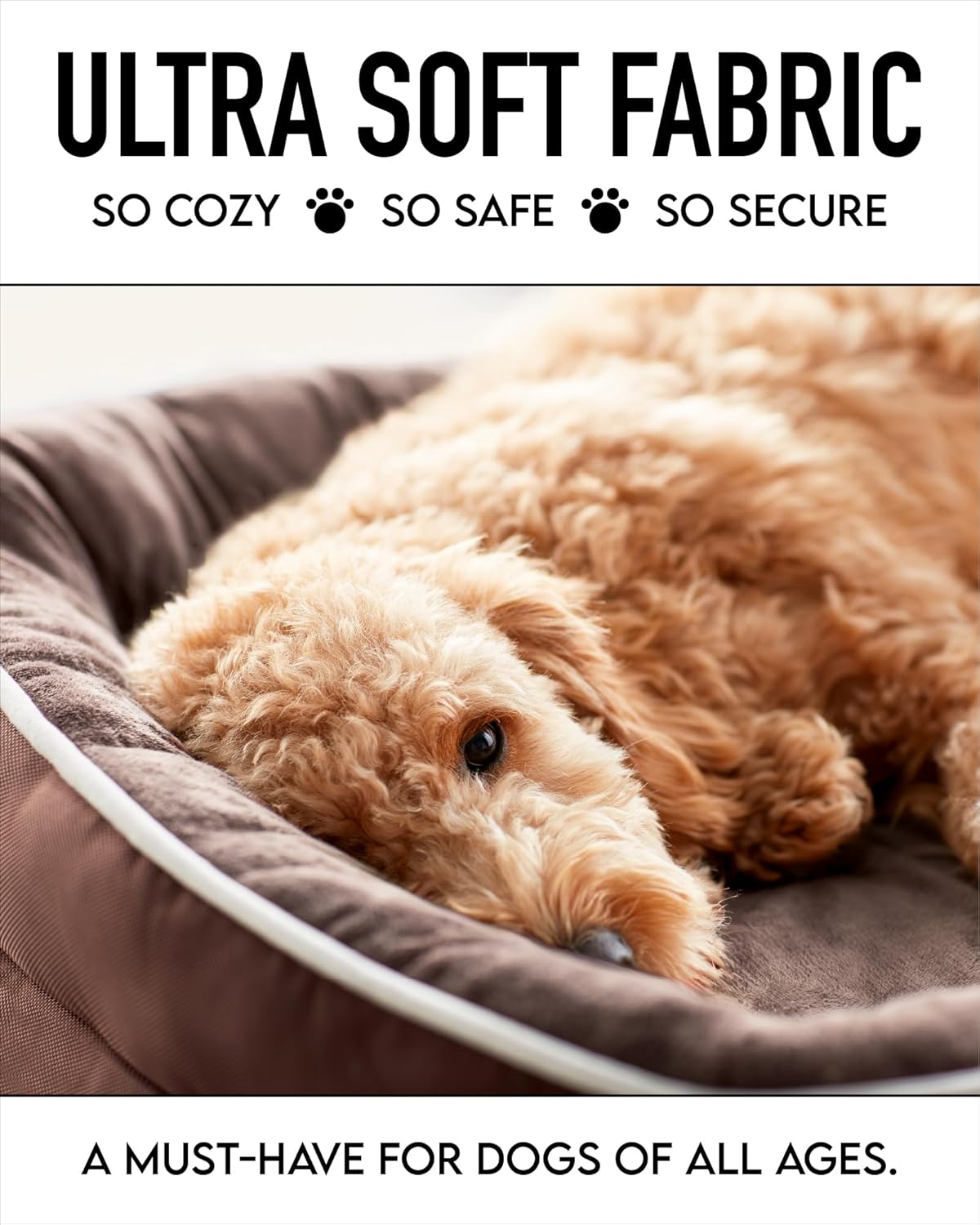 Cama ortopédica para perros grandes, soporte de espuma, modelo X