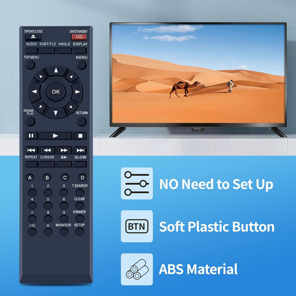 Control Remoto SE-R0285 Compatible Toshiba HD DVD Player