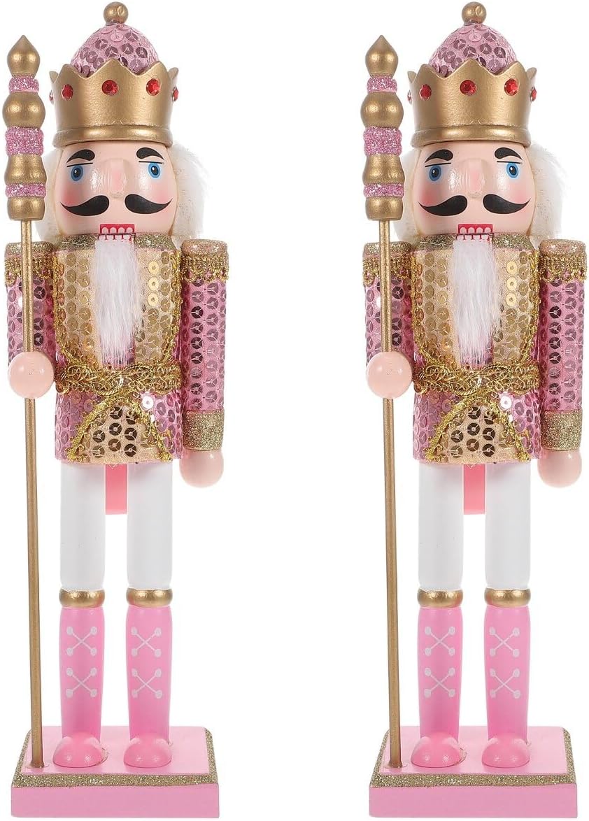 Adornos Navideños Garneck, Nutcracker con Bastón y Corona, 11.79