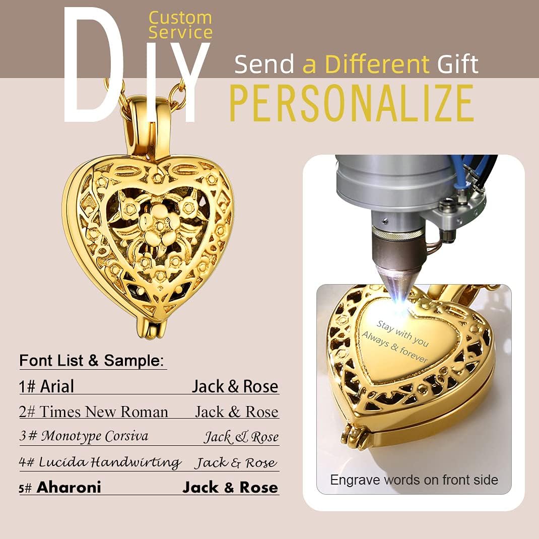 Collar de acero inoxidable, piedra de nacimiento, Dorado