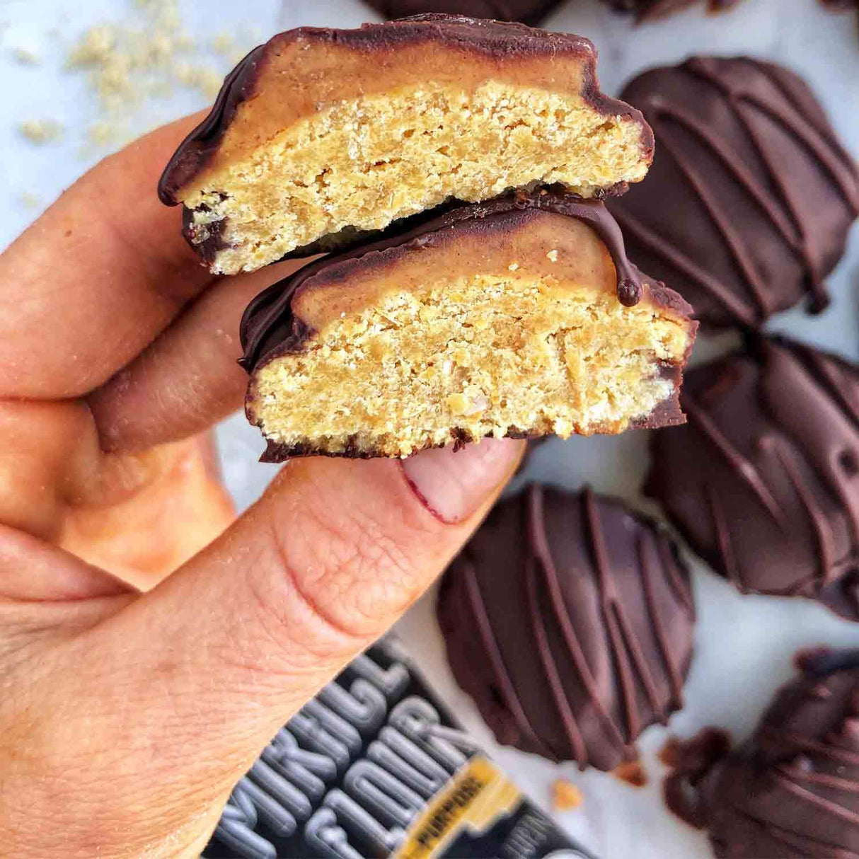 Harina de Lupino Dulce, 100% Natural, Sin Gluten, 3 Paquetes