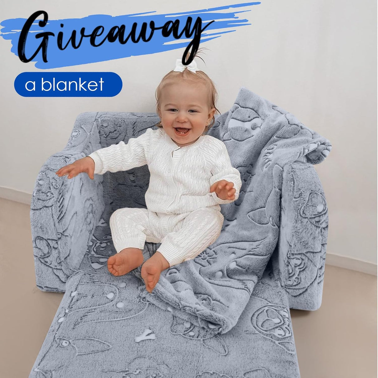 Silla cama plegable con manta para niños y niñas MeMoreCool