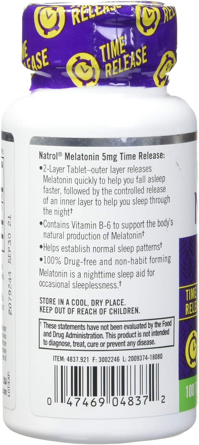 Melatonina de Liberación Prolongada Natrol, 90 Tabletas