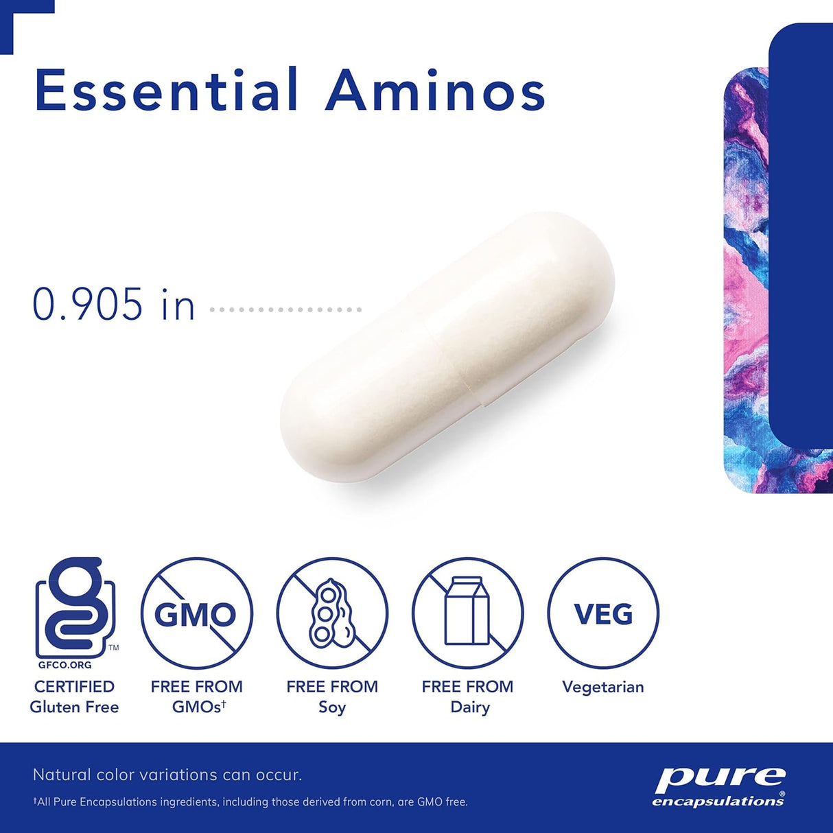 Aminoácidos Esenciales Pure Encapsulations - 180 Cápsulas