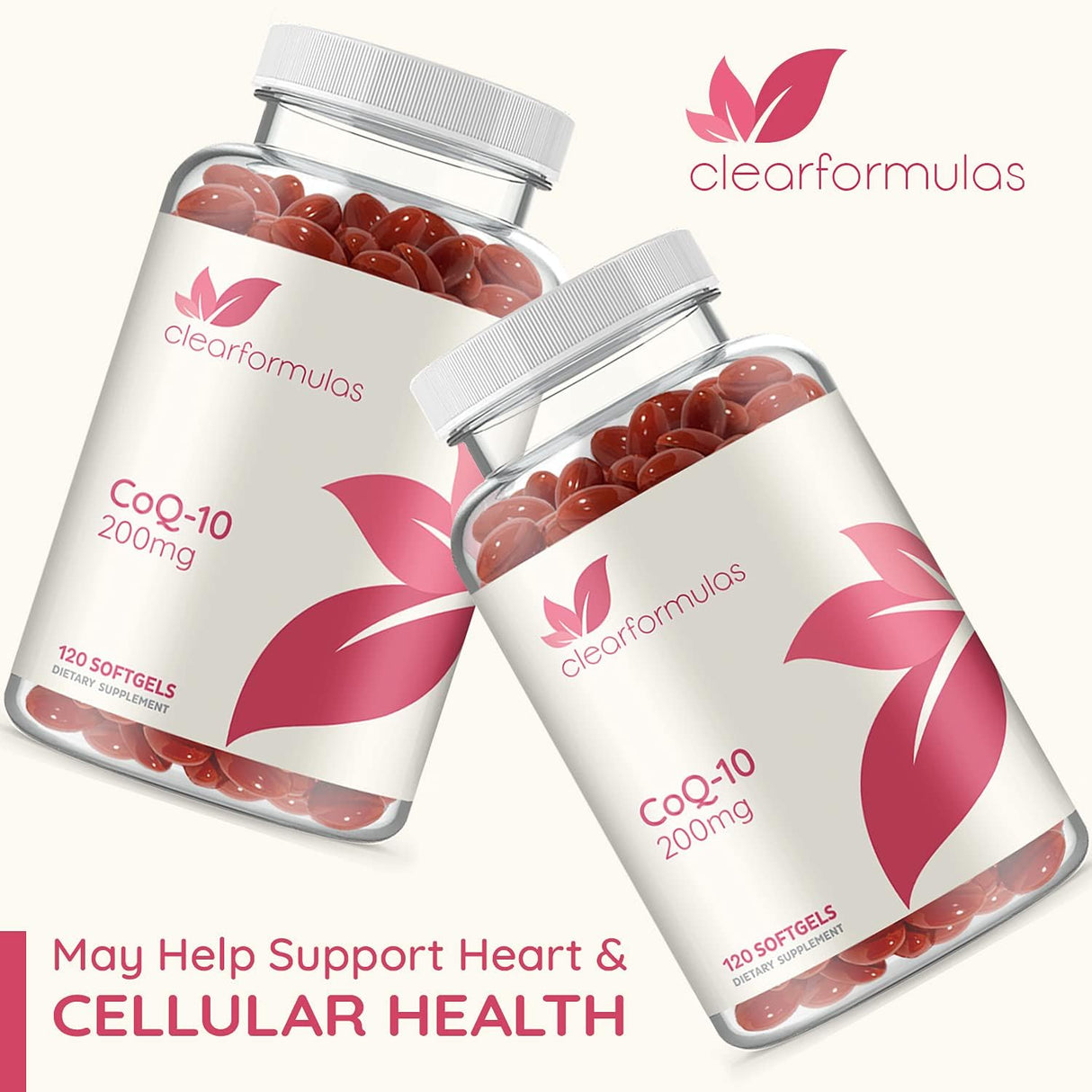 CoQ10 Puro 200mg 120 Cápsulas Blandas de Absorción Rápida