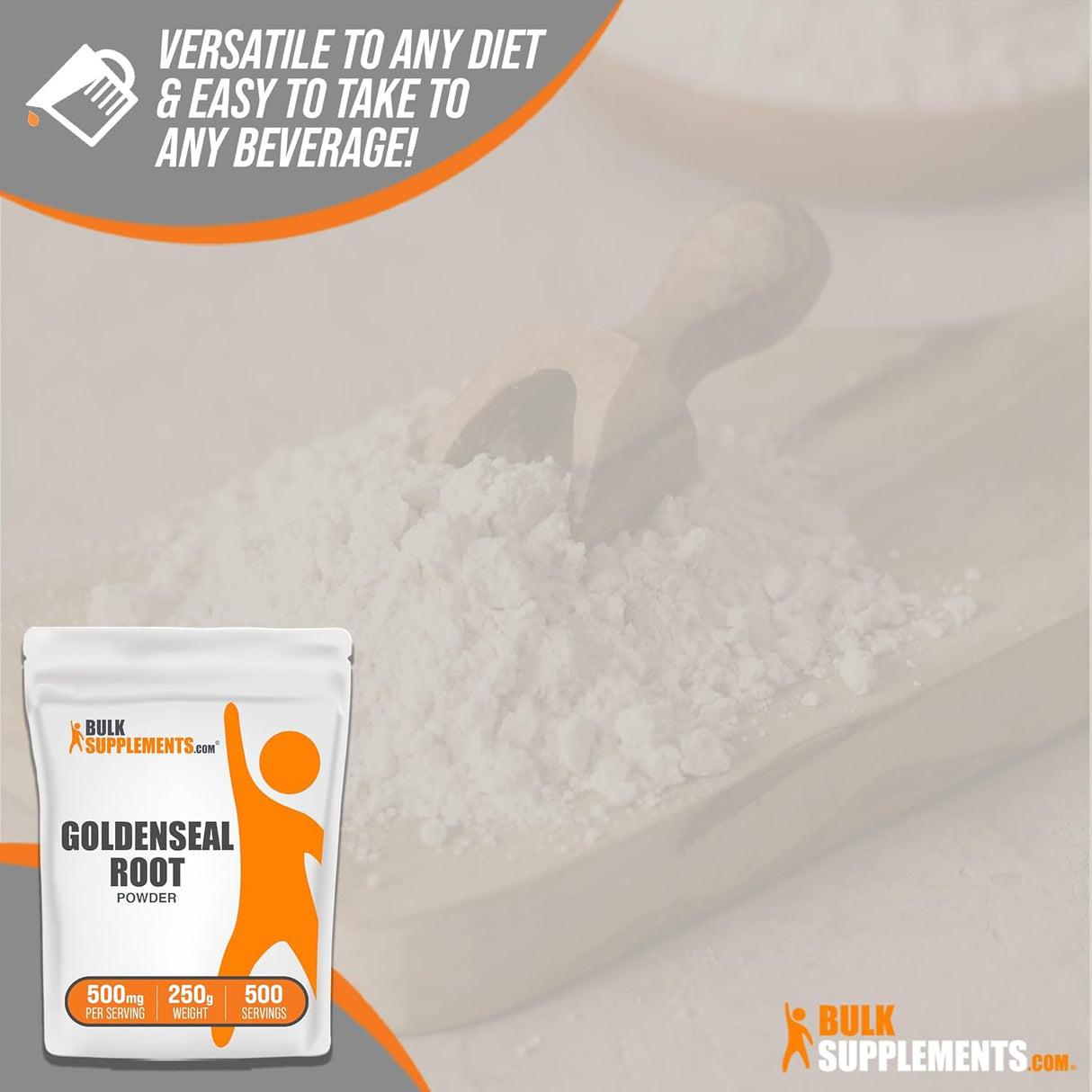 Suplemento BULKSUPPLEMENTS Goldenseal Polvo de raíz 250g