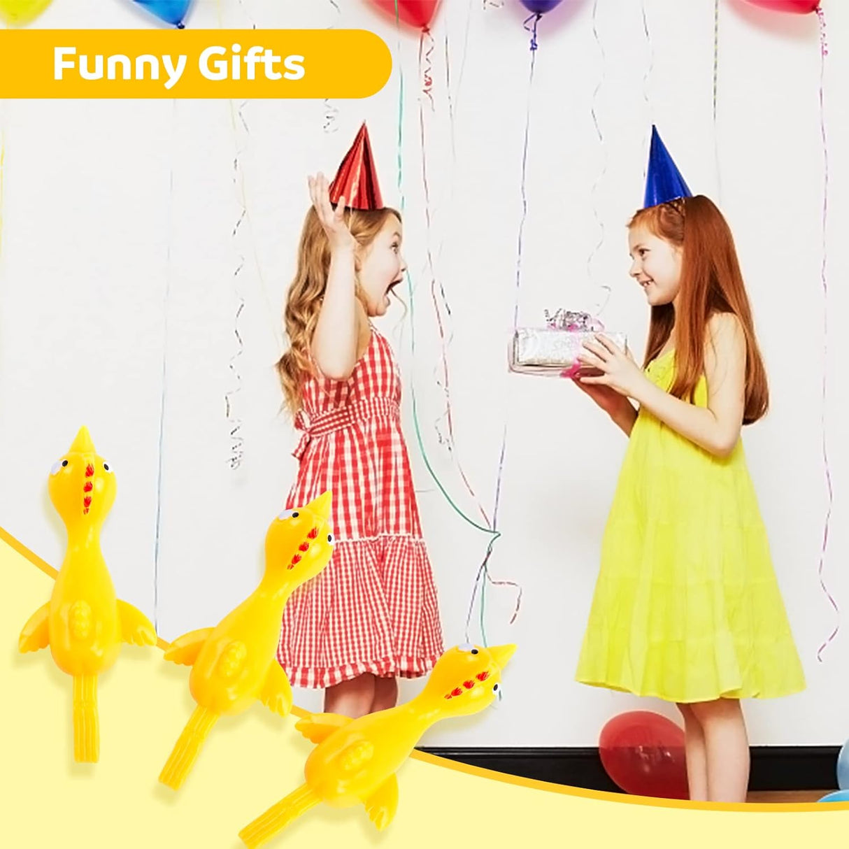 Tirachinas de Pollo de Goma, Regalos Divertidos para Fiestas