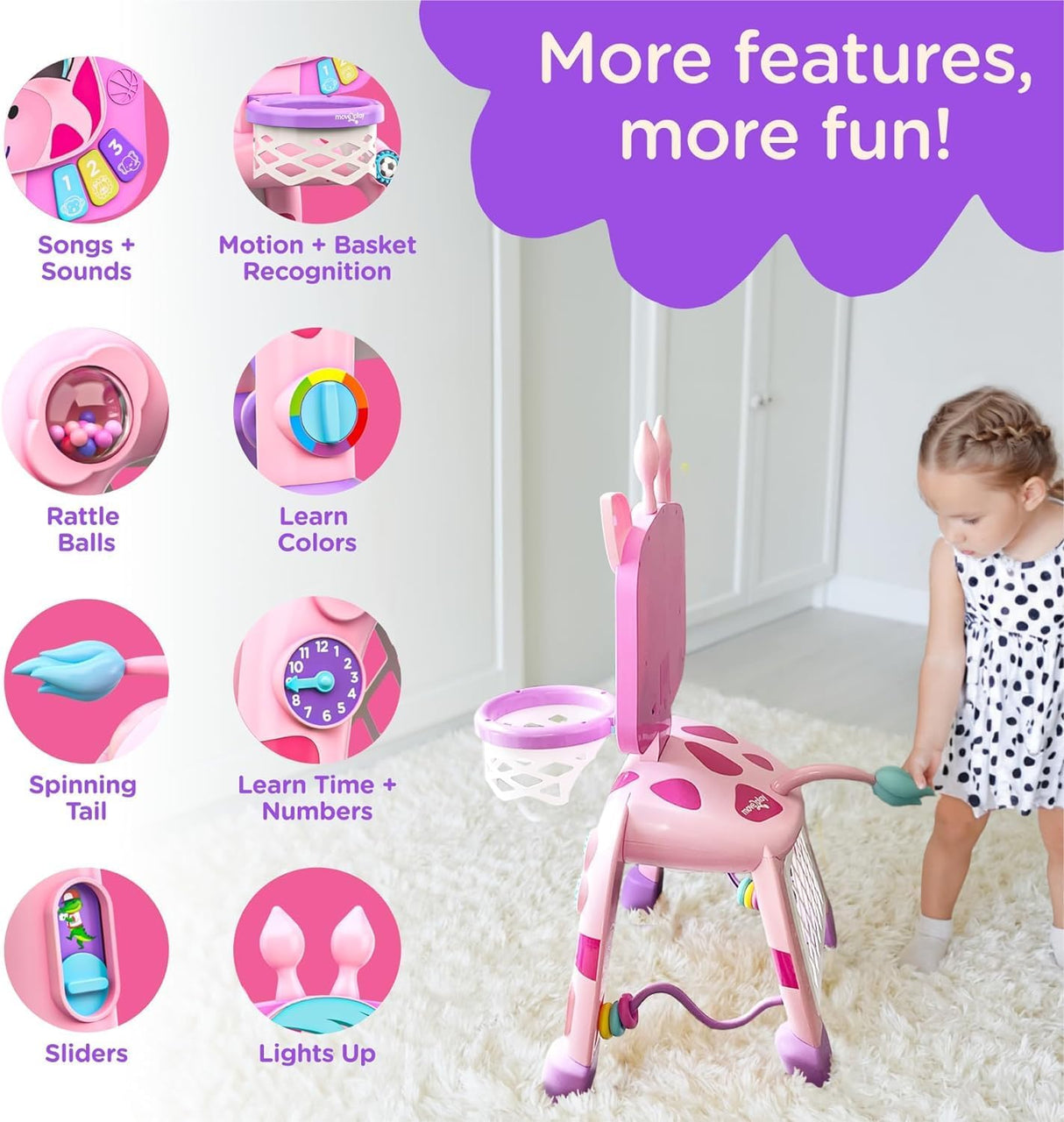 Canasta de Baloncesto y Fútbol Move2Play con Sonidos y Luces