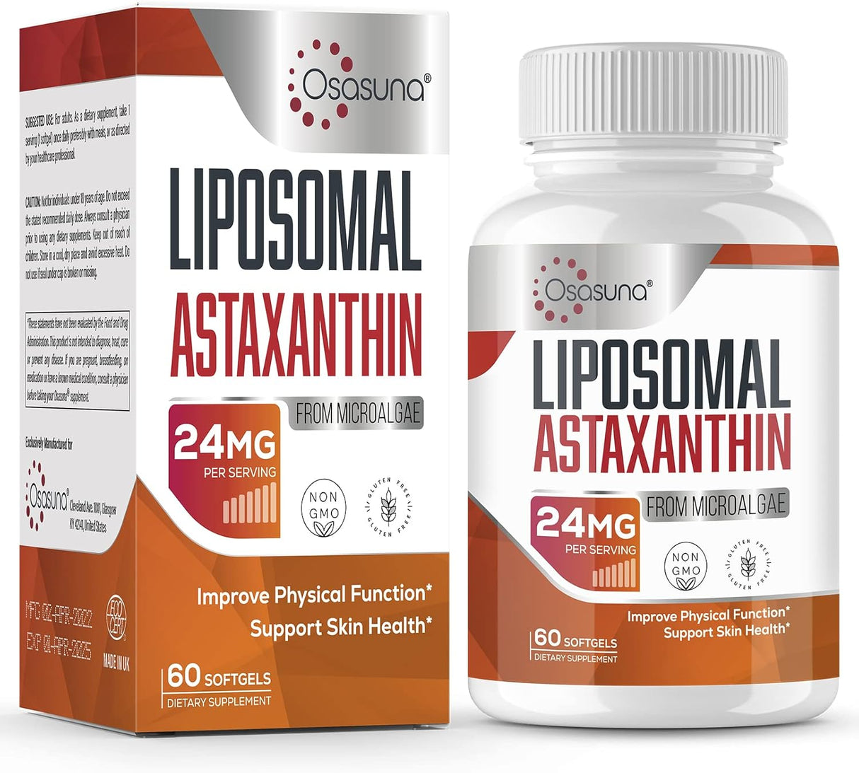 Suplementos Alimenticios de astaxantina liposomal
