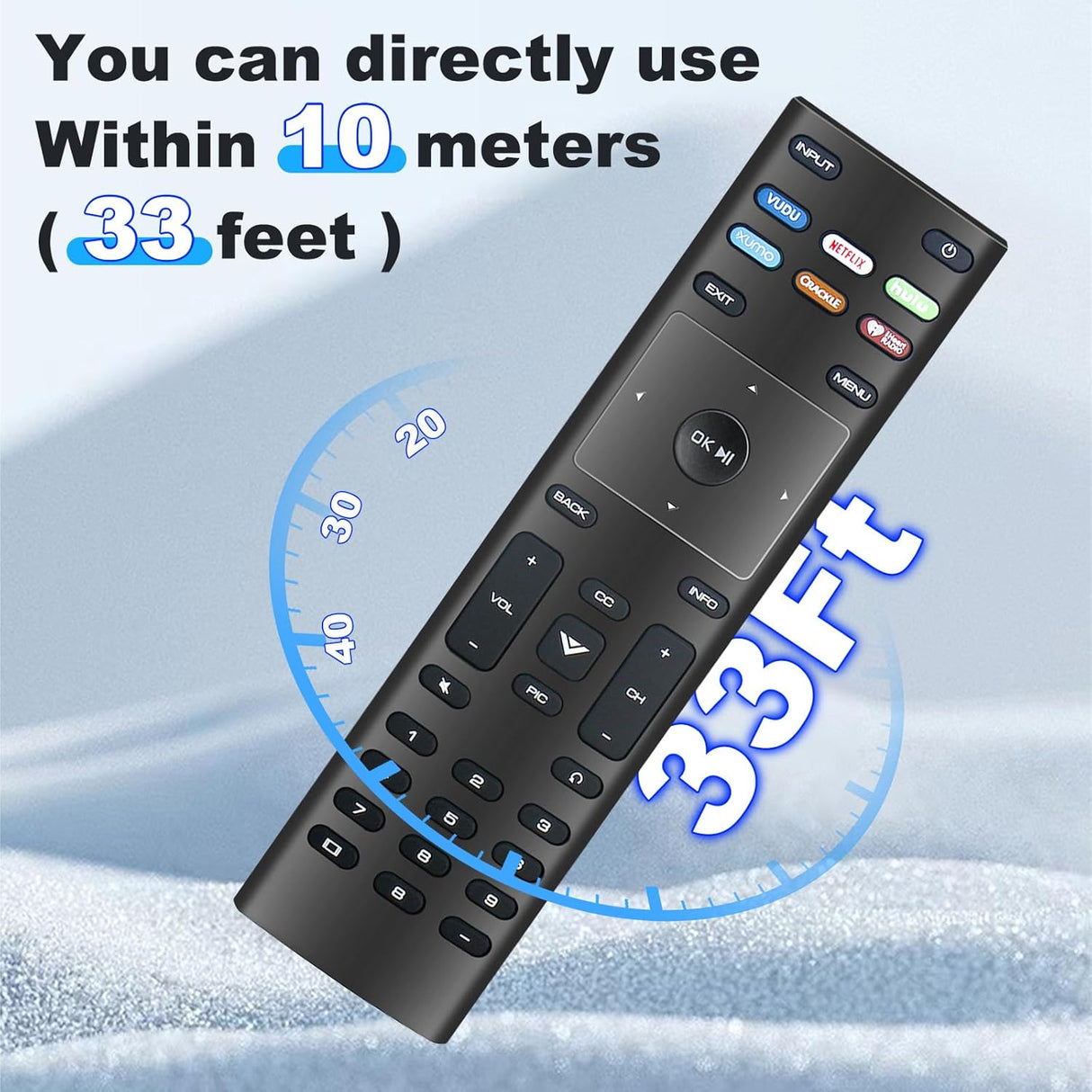 Control Remoto XRT136 Vizio Compatible con TV D40f-G9 D50x-G9