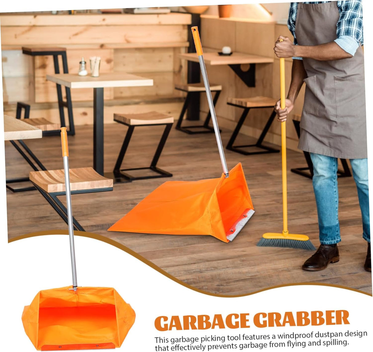 Agarrador Bote de basura Bolsas de basura Sanitationman Herramienta Abrazadera de basura, recogedor de basura, recogida de basura, recogedor de basura, recogedor de basura, mango de bolsa de