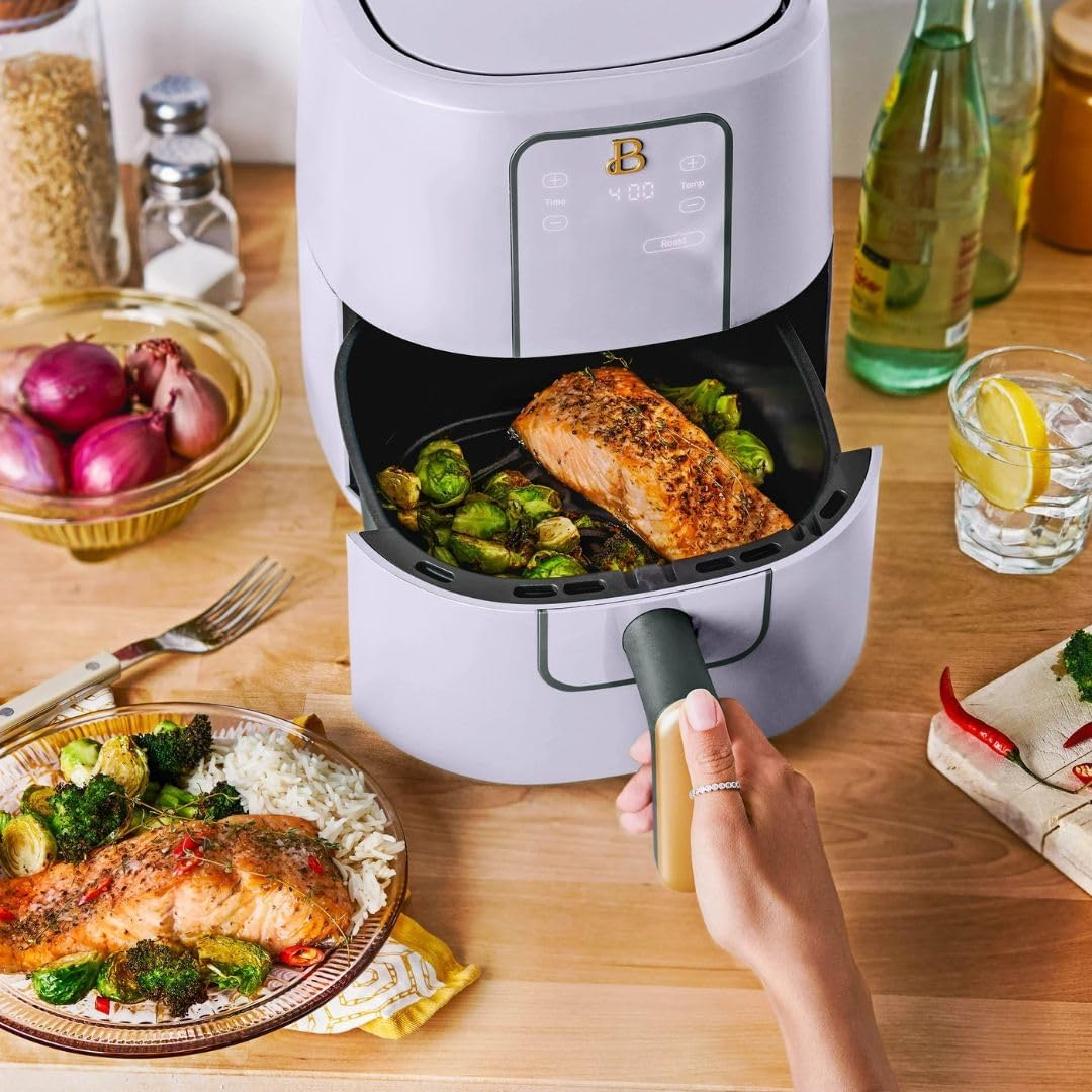Freidora de Aire Digital Drew Barrymore, TurboCrisp, 3 Cuartos