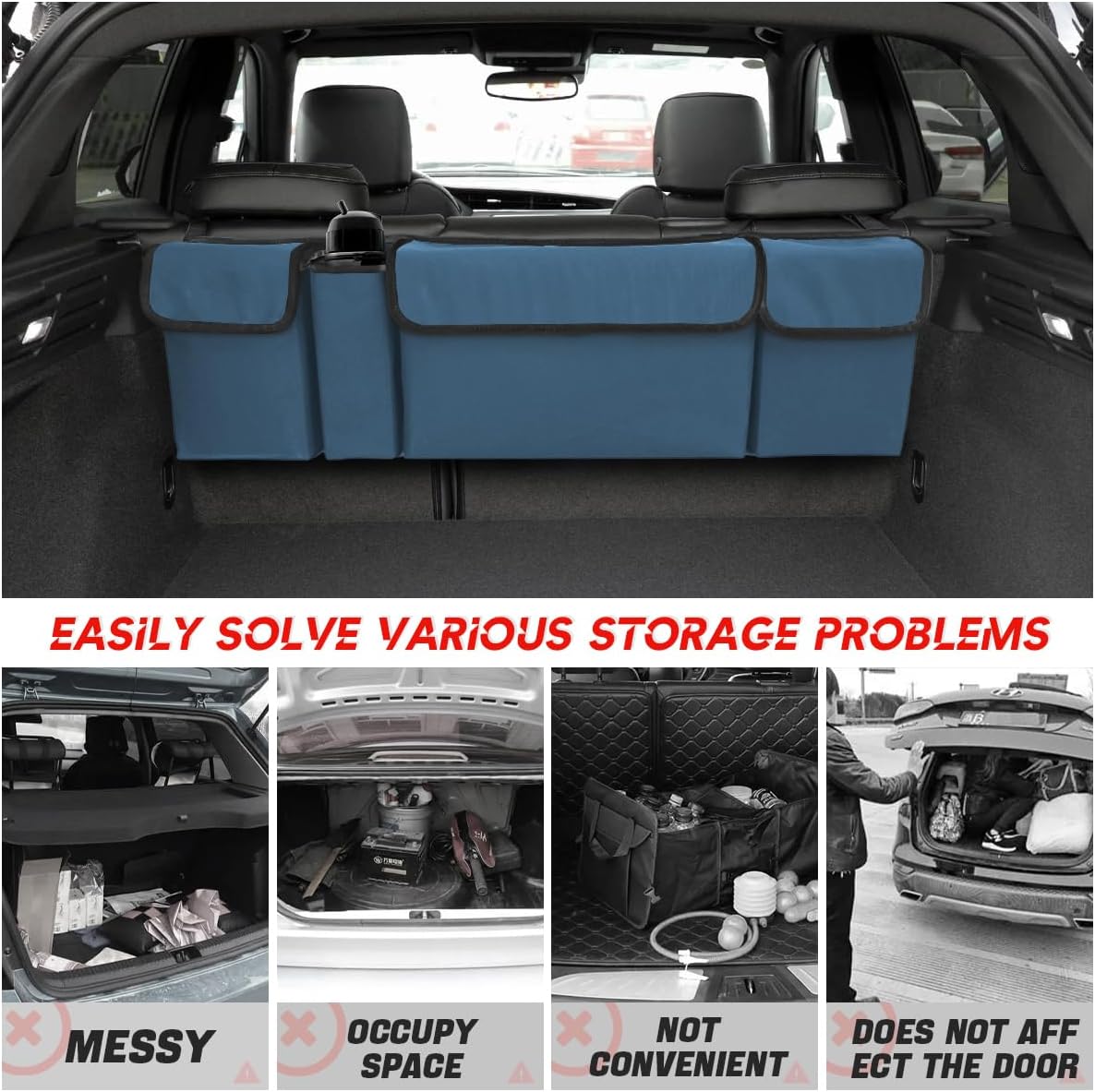 Organizador de Maletero BELOMI, Impermeable, Plegable, Grande