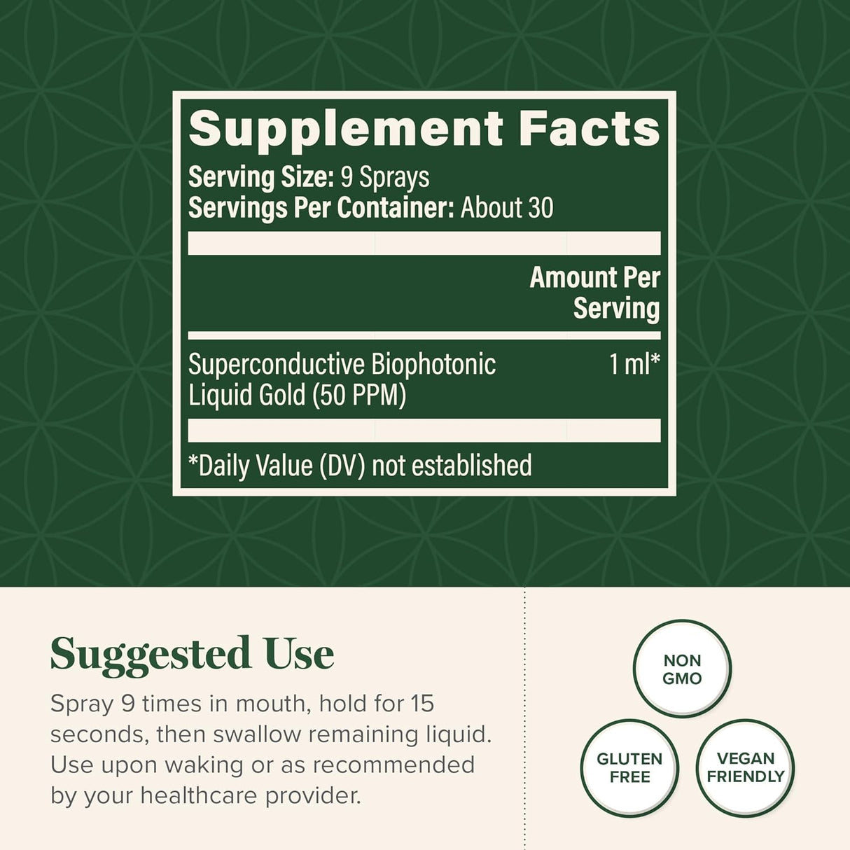 Suplemento Biocompatible en Spray - Global Healing - 1 Fl Oz