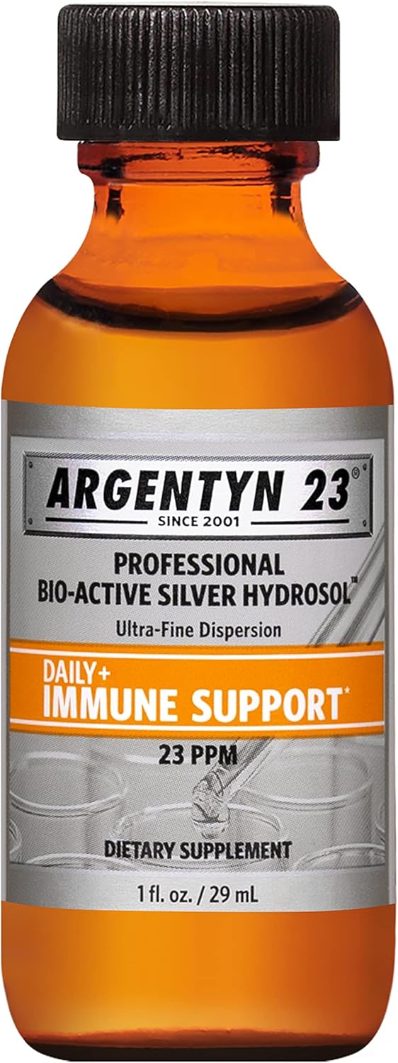 Argentyn 23 Hidrosol de Plata para Inmunidad, 23ppm, 1oz