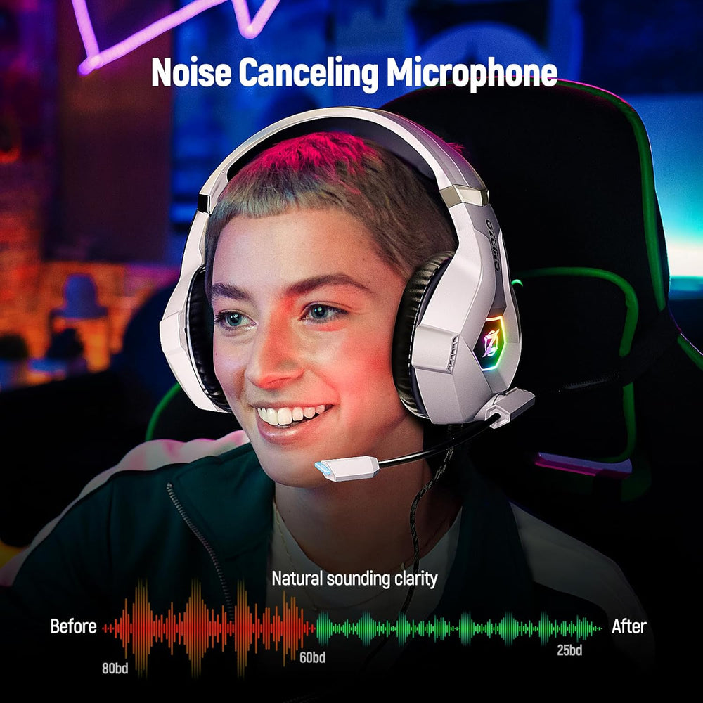 Auriculares Gaming 7.1, con micrófono, para PC y consolas