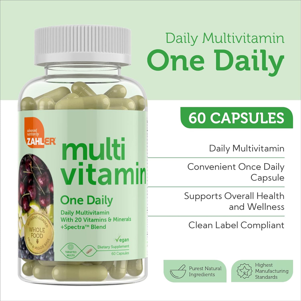 Suplemento Zahler Multivitamínico One Daily, multivitamínico