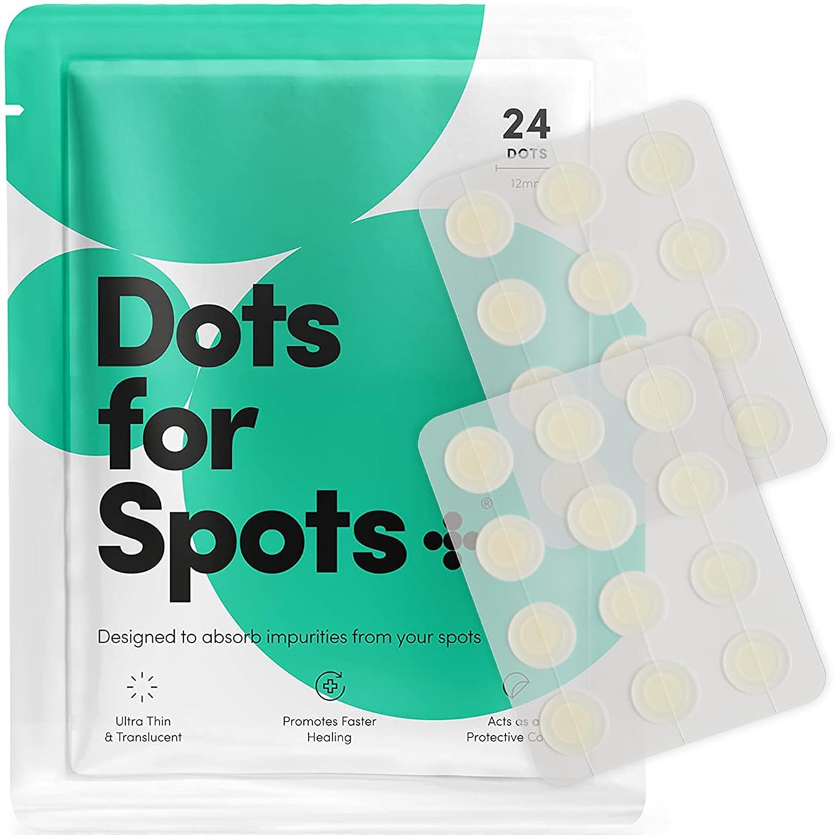 Parches de espinillas para cara paquete de 24 Dots for Spots