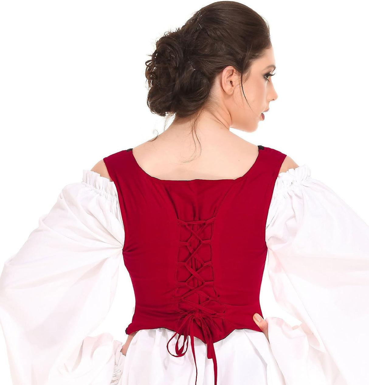 Disfraces campesino reversible rojo talla M