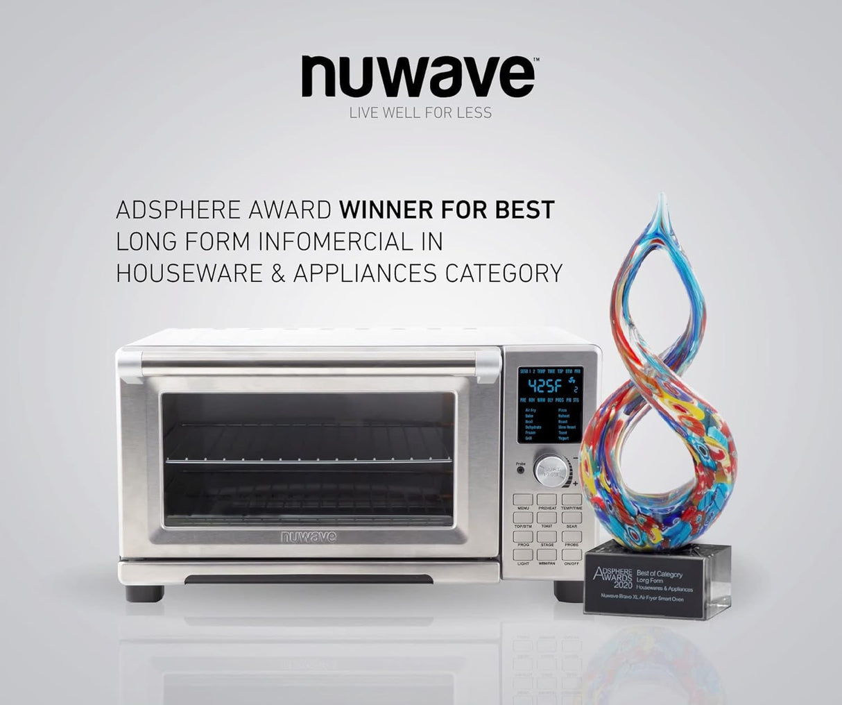 Nuwave Bravo - Horno inteligente con freidora de aire