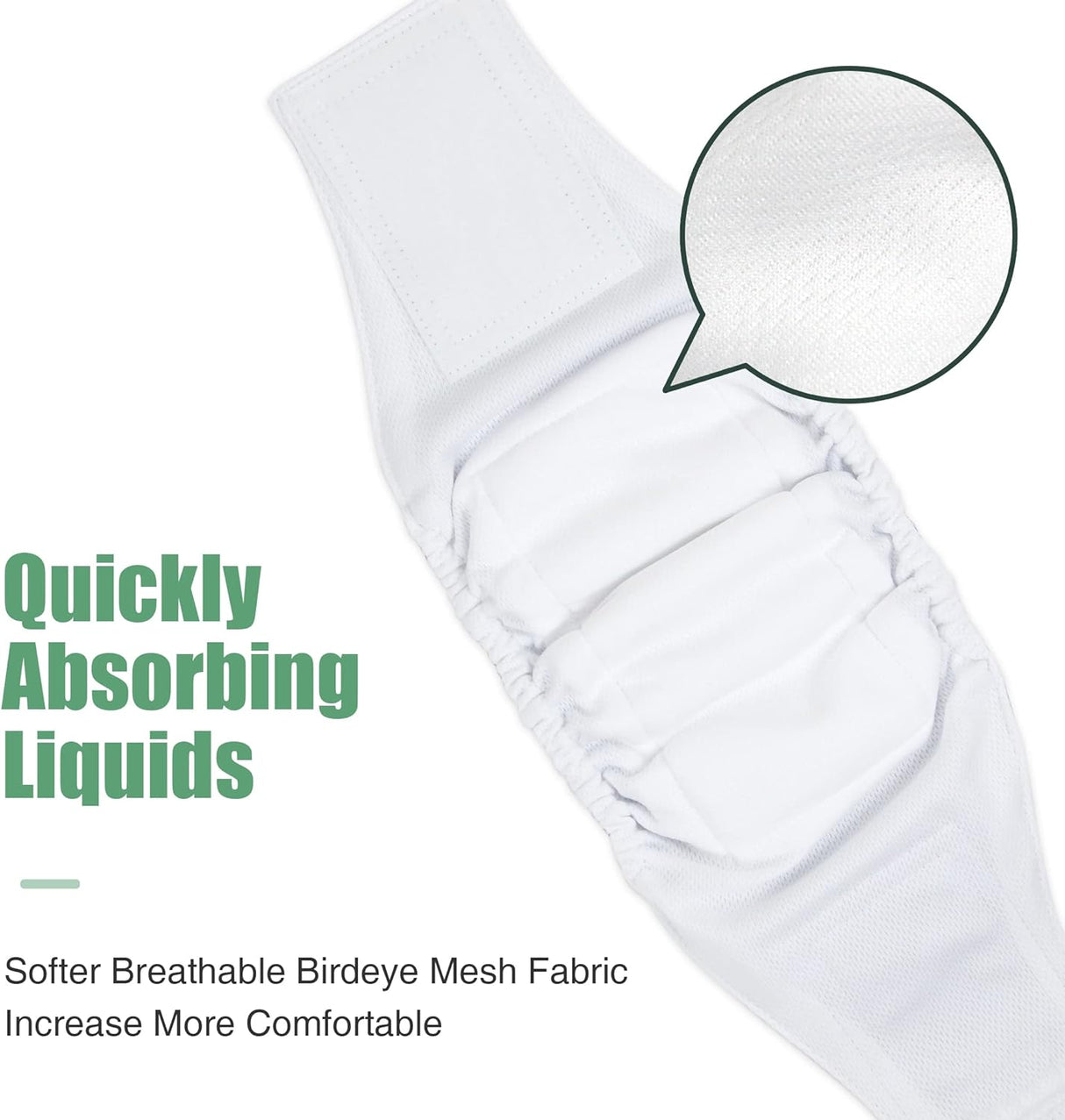 wegreeco Pañales lavables perros machos(cebra, jirafa, manchado, talla M)