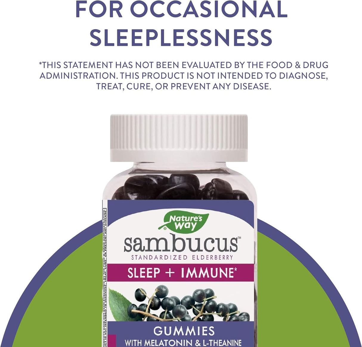 Sambucus Sleep + Gomitas de apoyo inmunológico L-teanina 50u