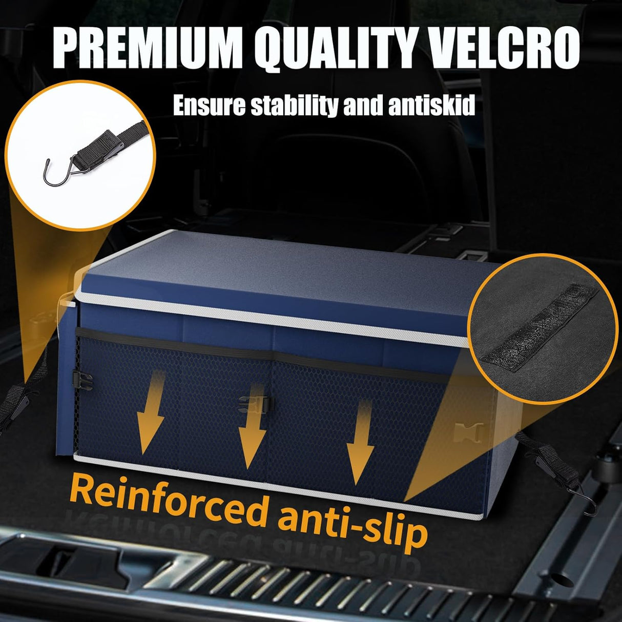 Organizador de Maletero MIKKUPPA 65L Plegable con Tapa