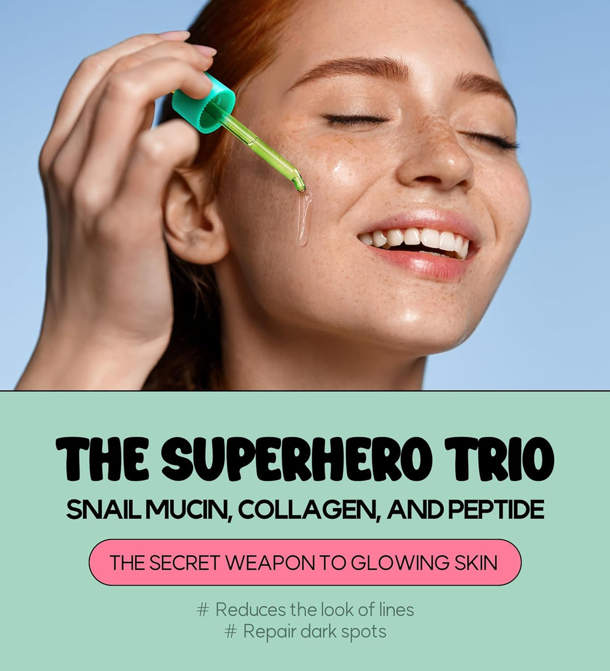 Suero Facial de Baba de Caracol 85% para Piel Sensible