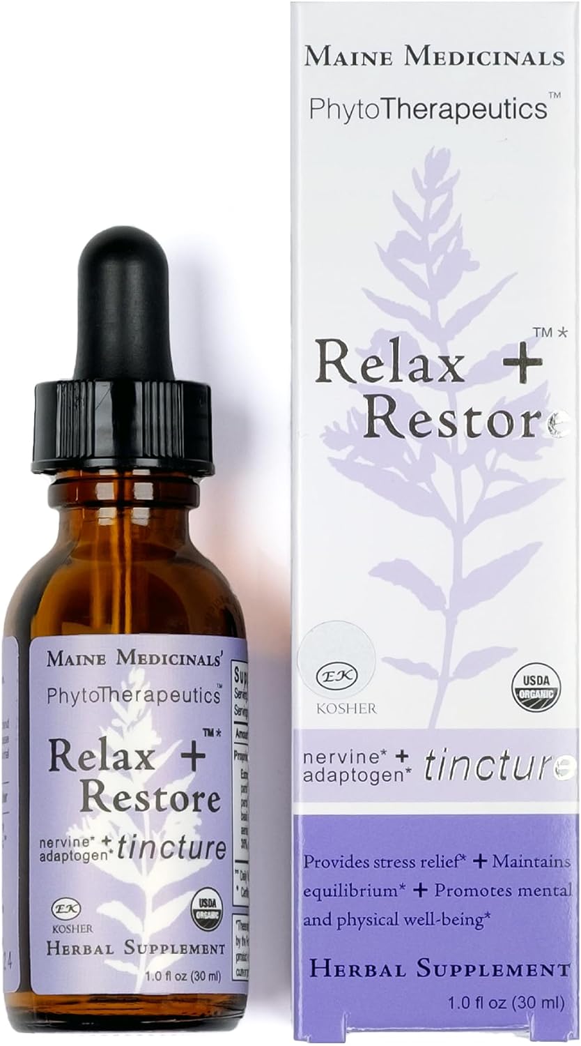 Suplemento Relax + Restore Tintura Herbal Stress Support