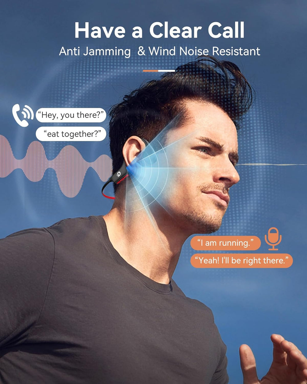 Auriculares Deportivos Inalámbricos, Conducción Ósea, 32GB, IP68