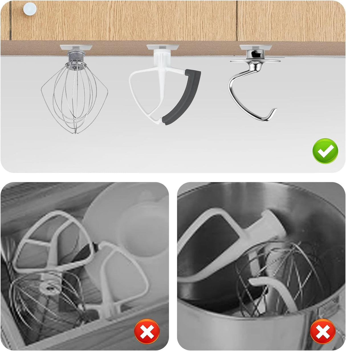 Deslizante para batidora KitchenAid 4.5-5 Qt con organizador