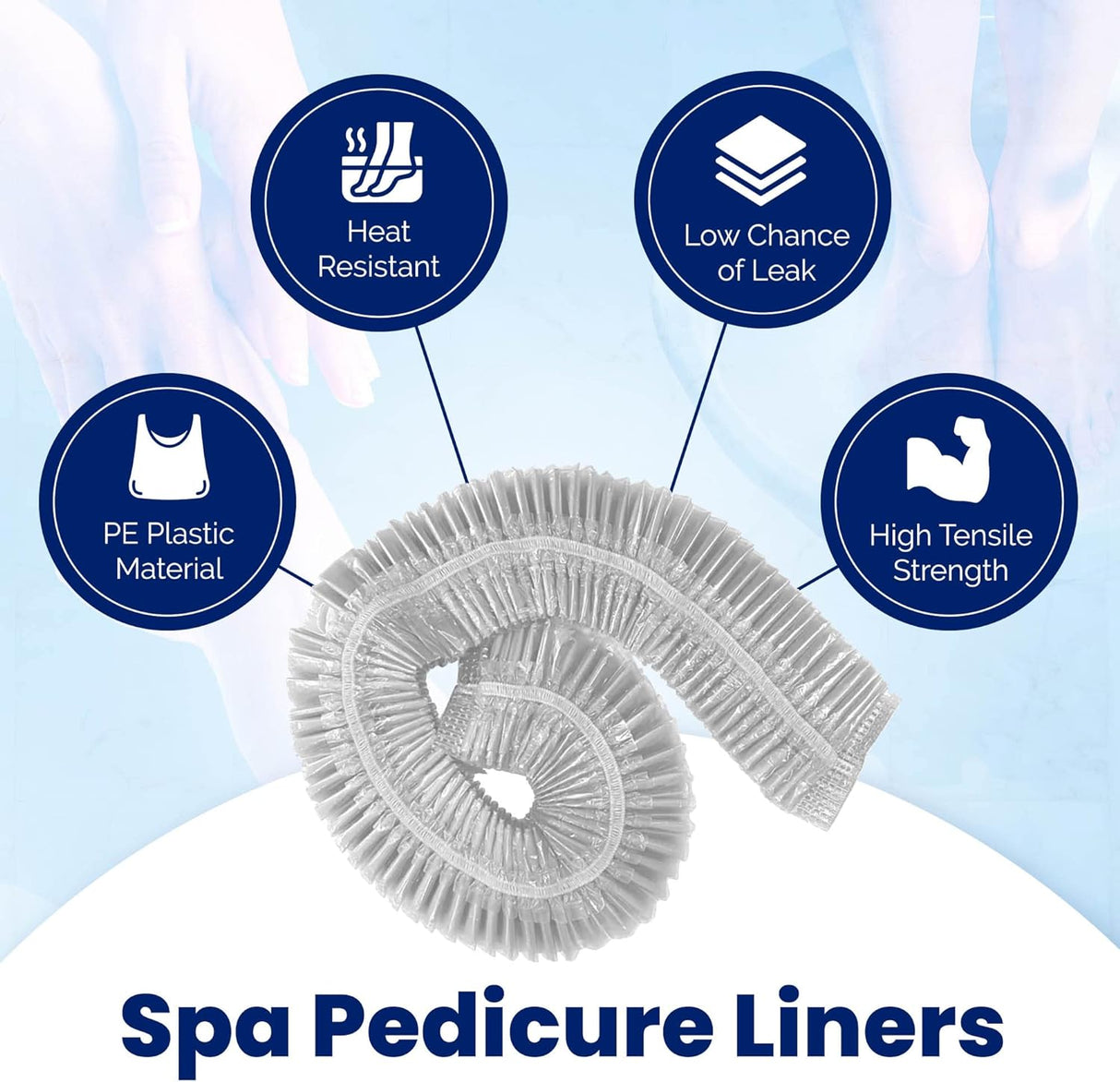 Americanails Forros de pedicura de spa de alta calidad