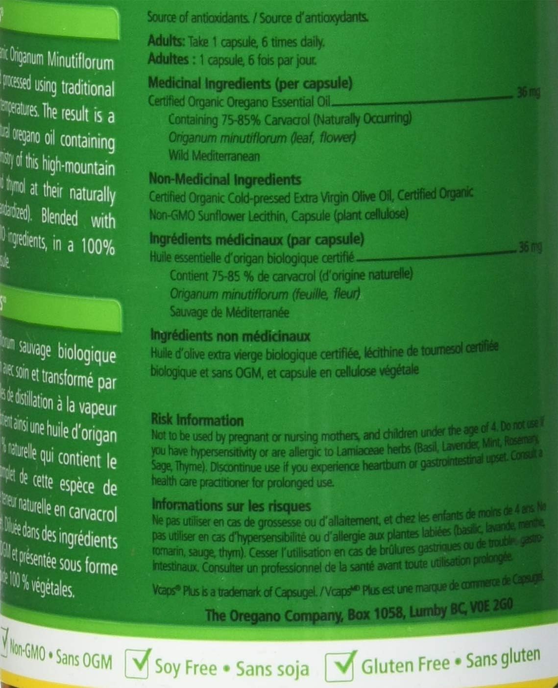 Aceite de Orégano Cápsulas JOY OF THE MOUNTAIN