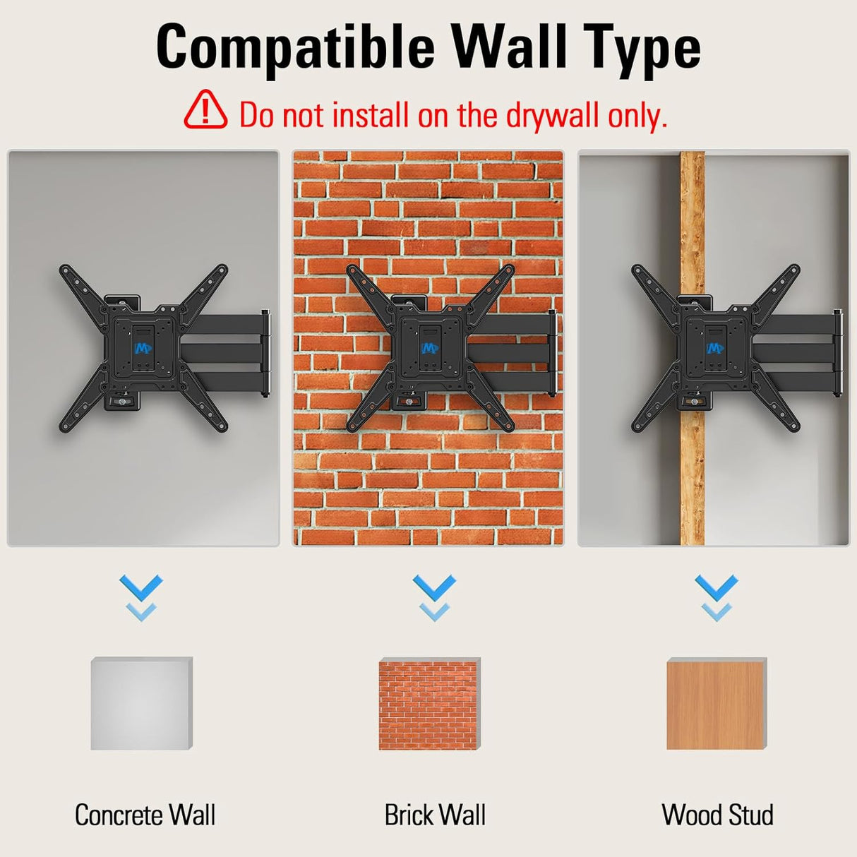 Soporte de Pared para TV Mounting Dream, Extensión 30, MD2286-M