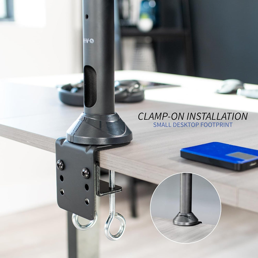 Soporte de Pantalla VIVO para 6 Monitores, Ajustable, STAND-V106A