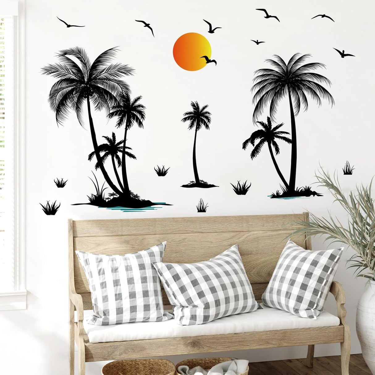 Vinilos Decorativos de Palmera Tropical - Murales para Paredes