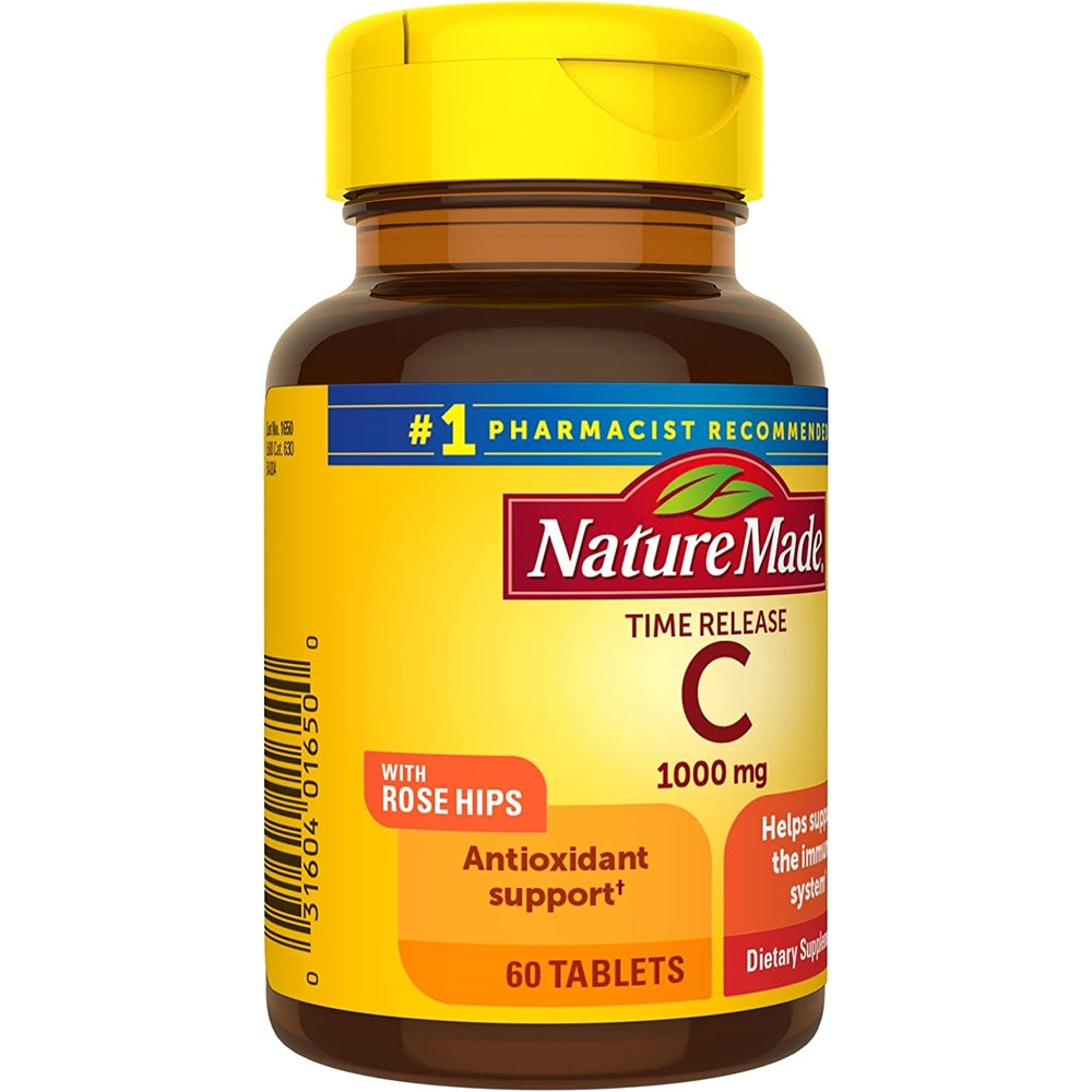 Suplemento Vitamina C 1000 mg de liberación 60 unidades