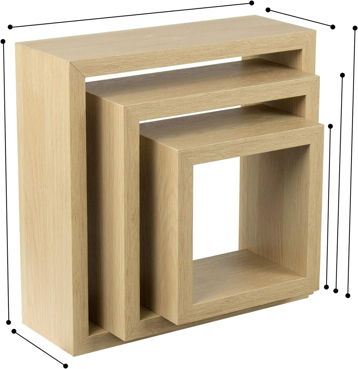 Estanterías flotantes Sorbus - Cubos decorativos para pared