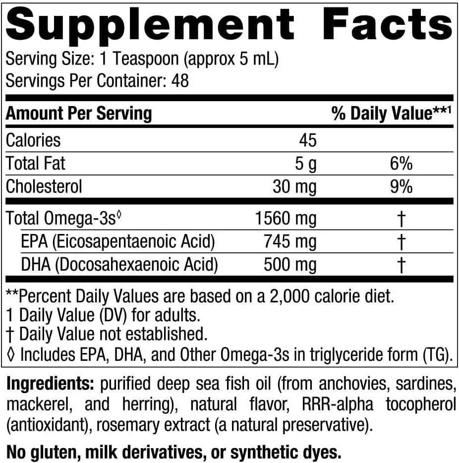 Omega-3 de Nordic Naturals, 1560 mg, 48 Porciones, No GMO