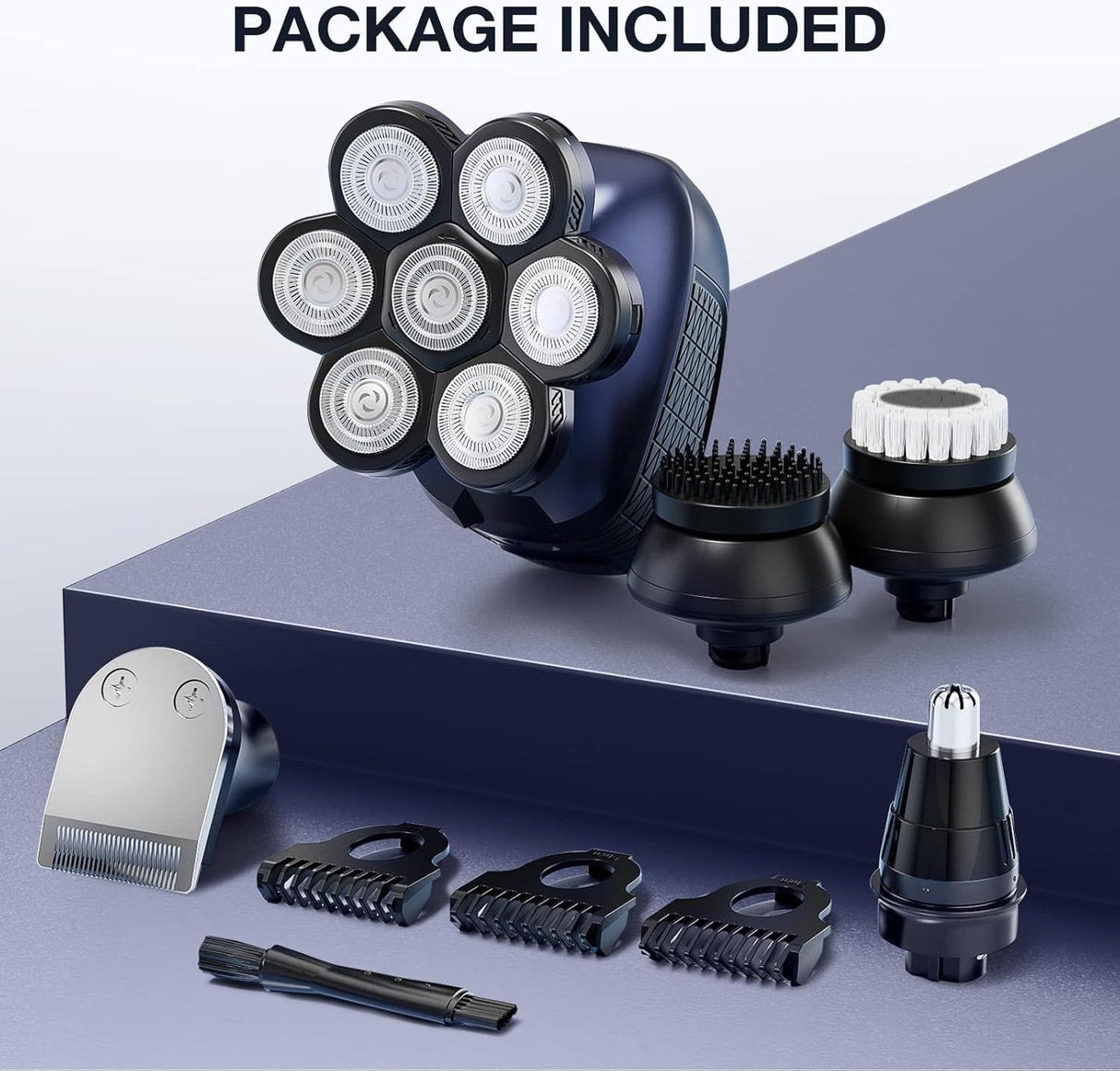 Afeitadora de cabeza 7D para hombres calvos Wyklaus