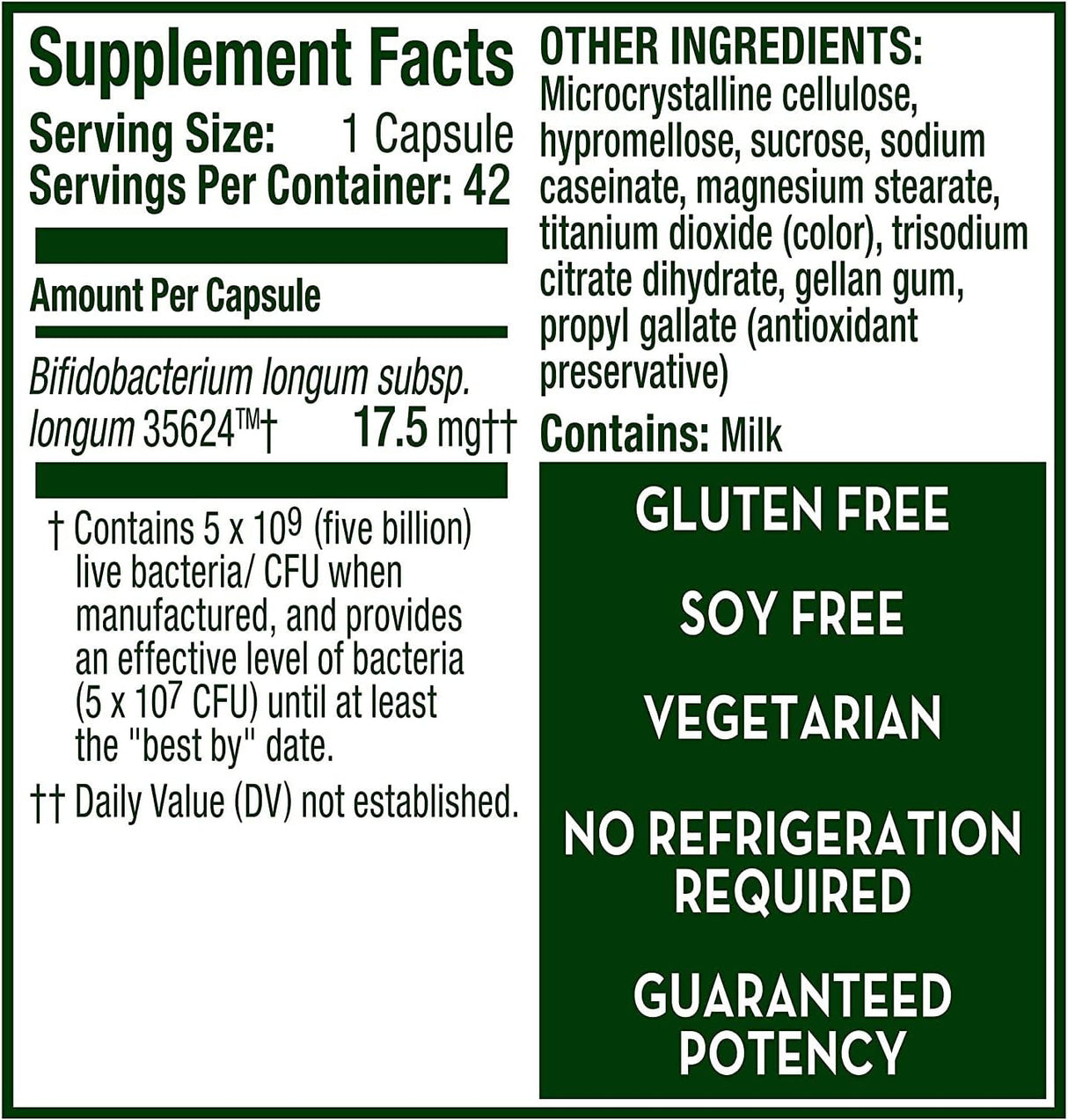 Suplemento Probióticos extra fuertes, probióticos 42 cáp