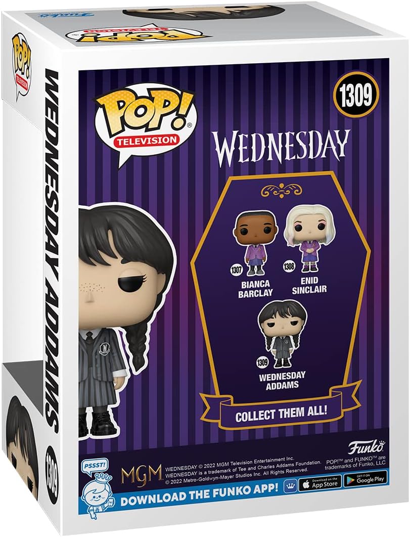 Funko Pop! TV: Miércoles - Muñeca de Wednesday Addams
