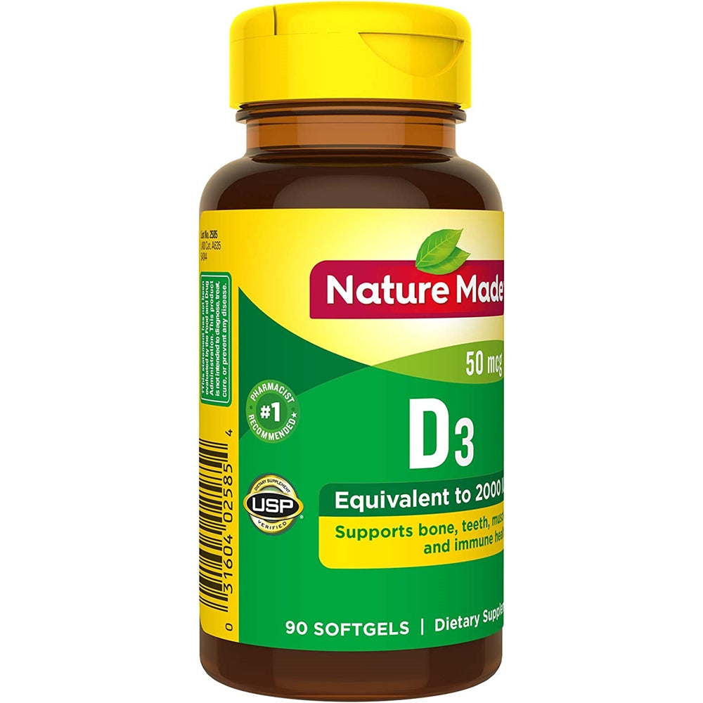 Suplemento Nature Made Vitamina D3 vitamina D 2000 IU