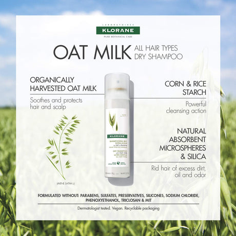 Shampoos y Acondicionadores al seco con leche de avena