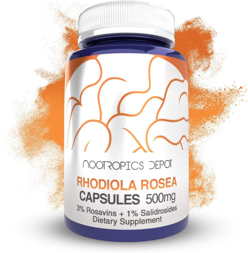 Suplemento Rhodiola Rosea Cápsulas Adaptógeno 500 mg 60un