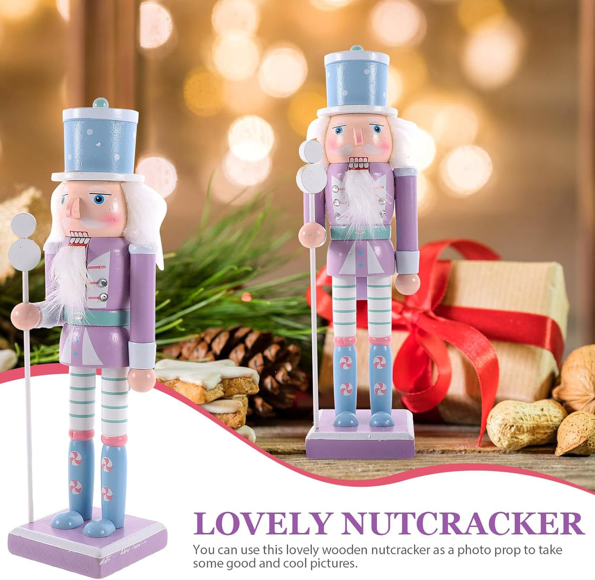 Soldado de Nuez de Madera para Navidad - Adorno Festivo