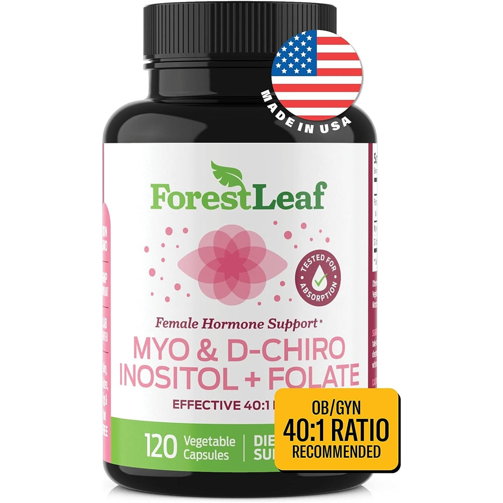 Suplemento de inositol Myo y D-Chiro con folato equilibrio