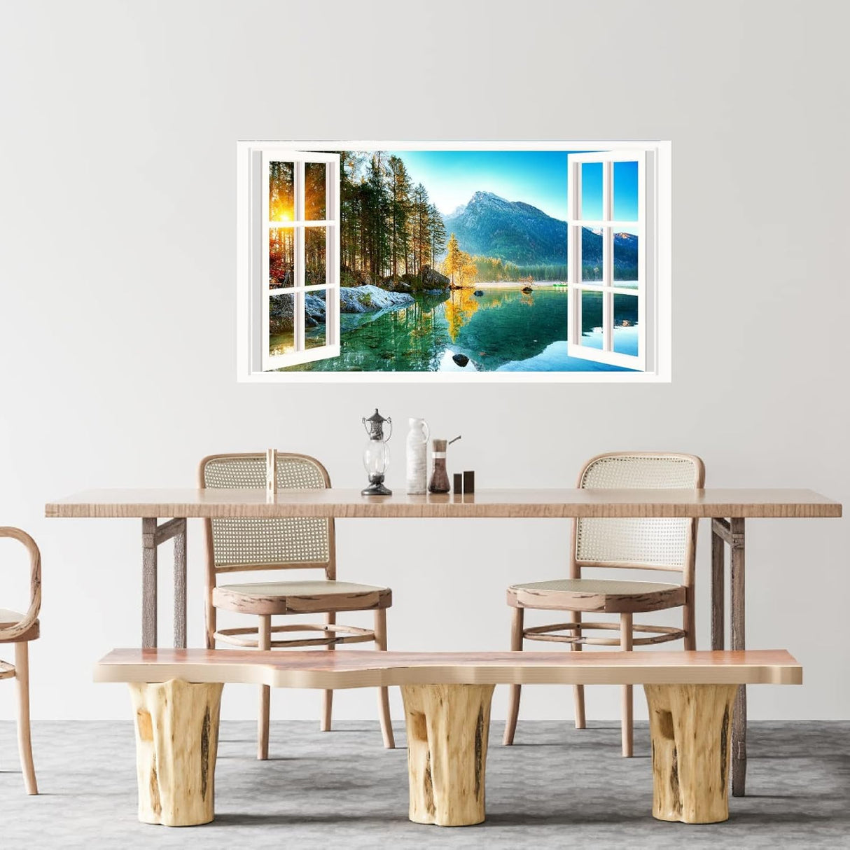 Pegatinas 3D Montaña - Vinilos Naturaleza, Decoración Habitaciones